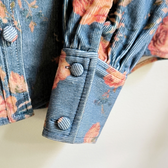 LoveShackFancy Ringley Top in Faded Denim - Picture 6 of 8